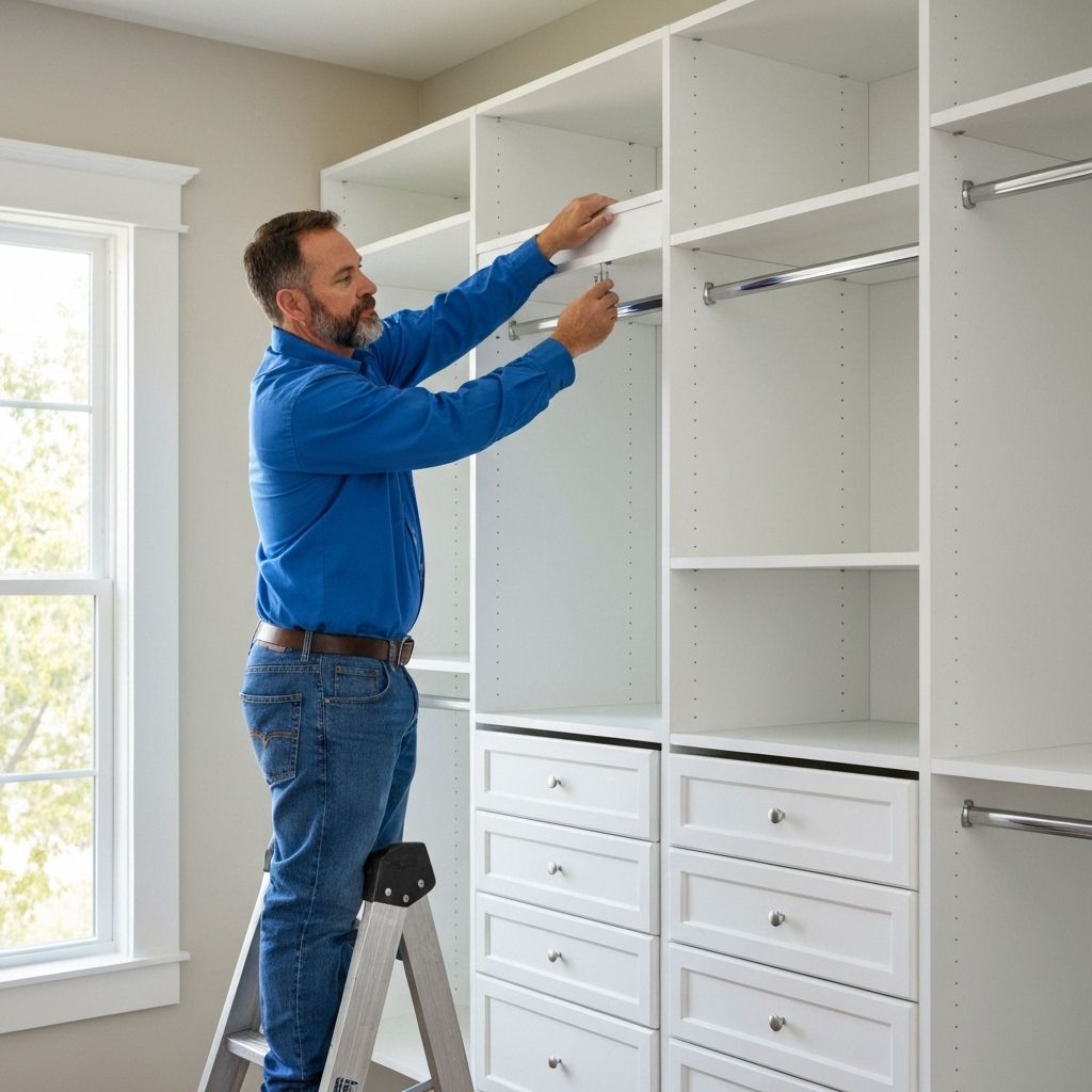 Completed closet installation
